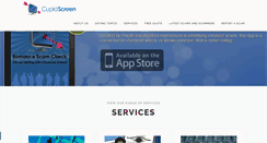 Desktop Screenshot of cupidscreen.com